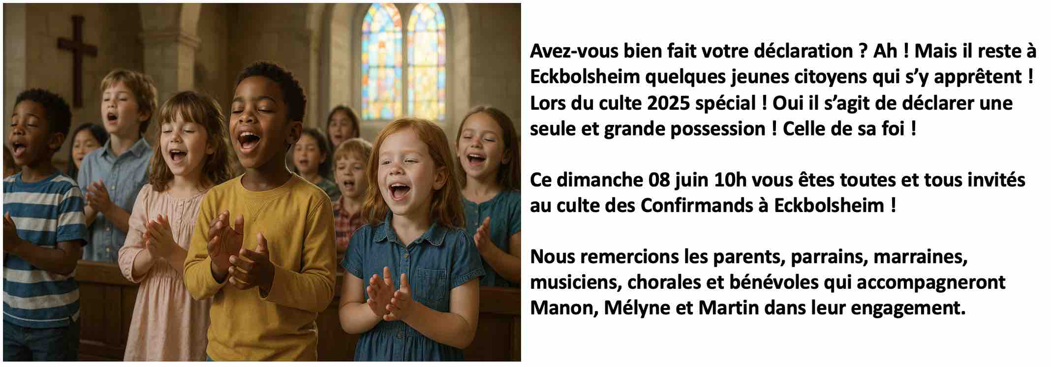 CONFIRMANDS ECKBOLSHEIM